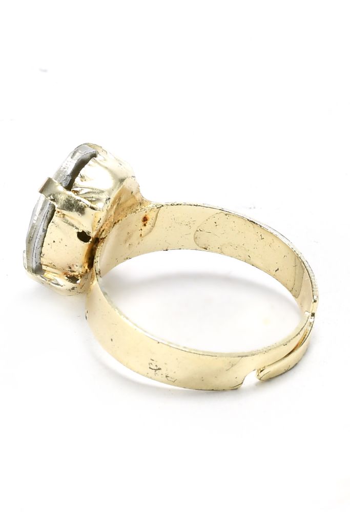 Mominos Fashion Johar Kamal Gold-Plated Finish Stone Choker For Women (White) - Distacart