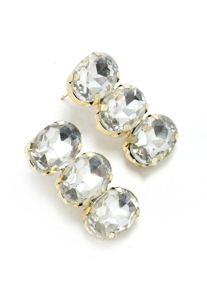 Mominos Fashion Johar Kamal Gold-Plated Finish Stone Choker For Women (White) - Distacart