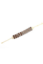 Thumbnail for Mominos Fashion Johar Kamal Gold-Plated Finish Stone Choker For Women (Brown) - Distacart