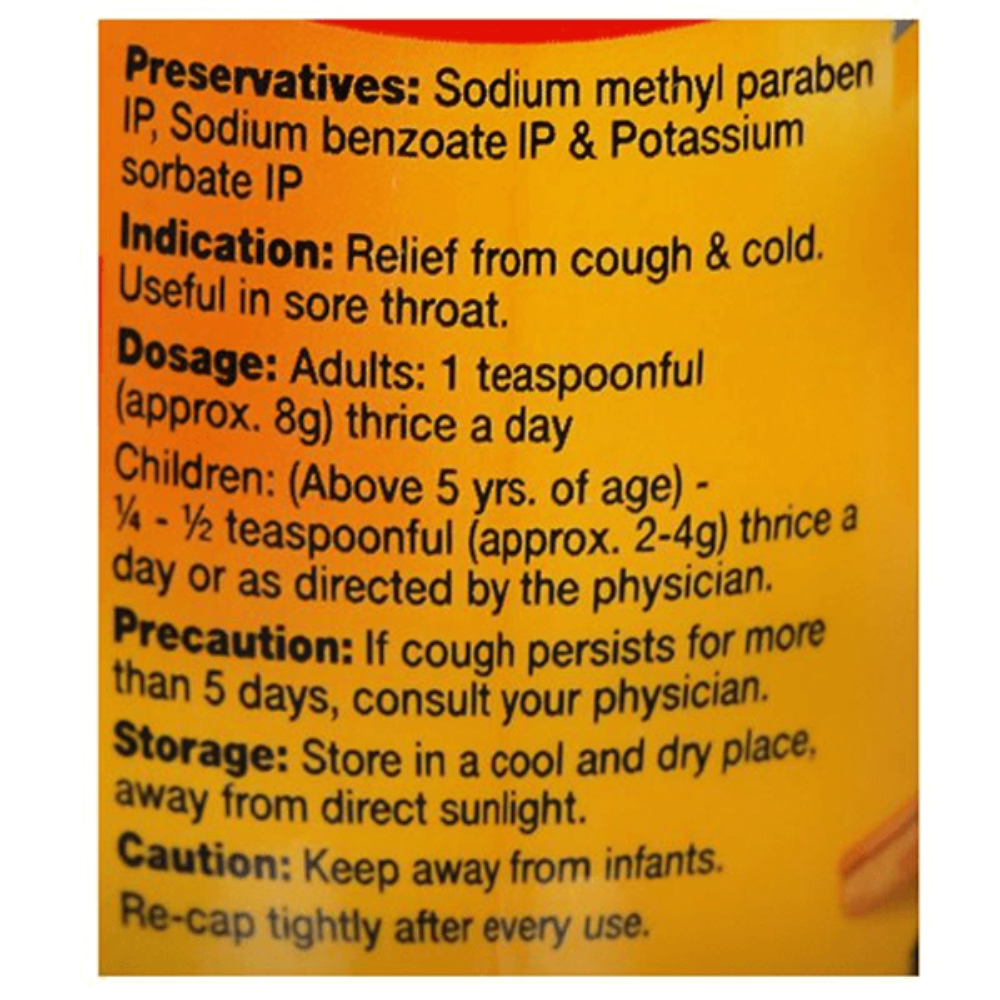 Dabur Honitus Madhuvaani Dosage