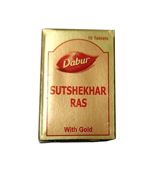Dabur Sutshekhar Ras With Gold 10 tab