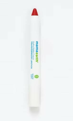 Mamaearth Hydra-Matte Crayon Transferproof Lipstick Cappuccino Brown - Distacart