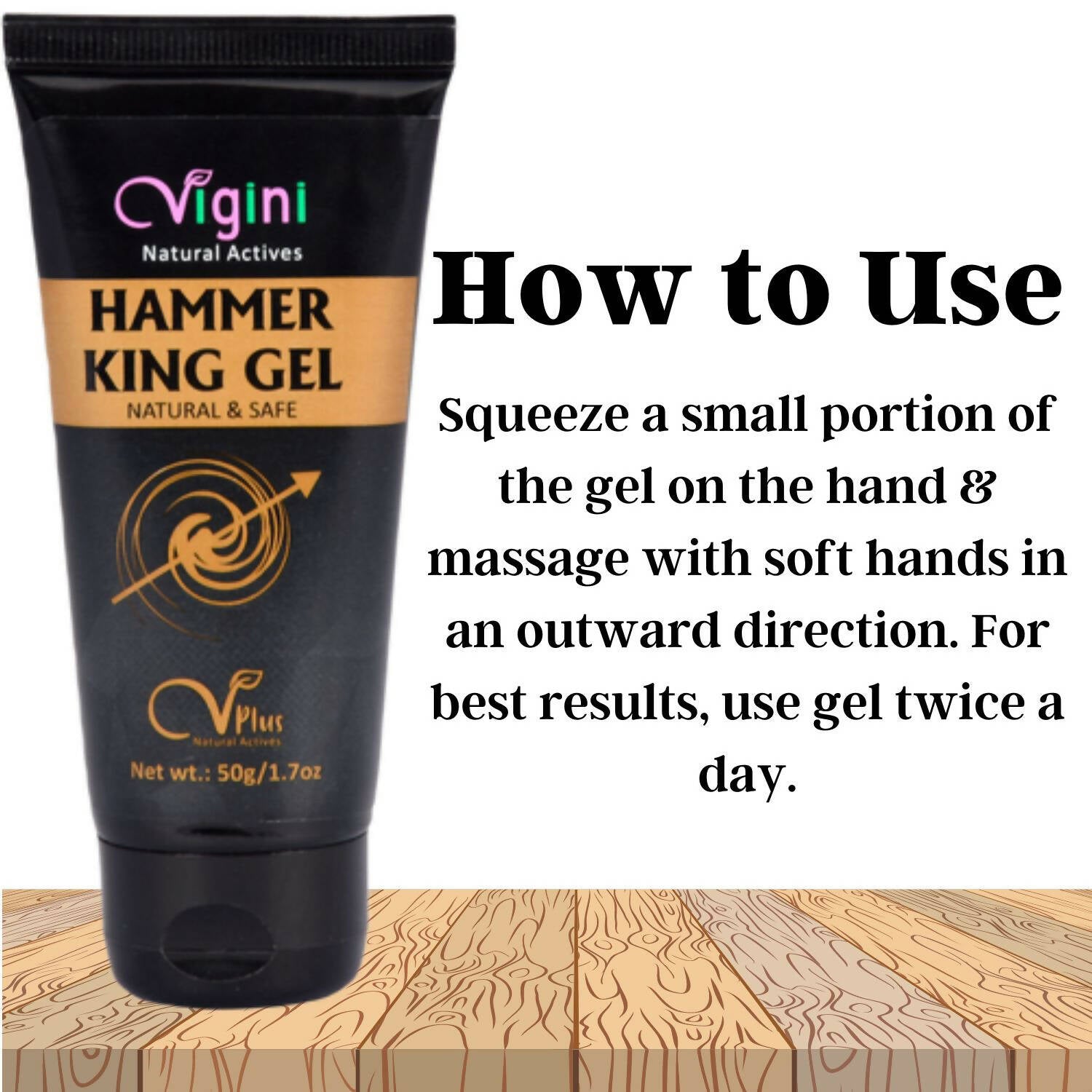 Vigini Natural Actives Hammer King Gel for Men - Distacart