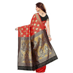 Thumbnail for Vamika Banarasi Jaquard Red Weaving Saree (BANARASI 05)