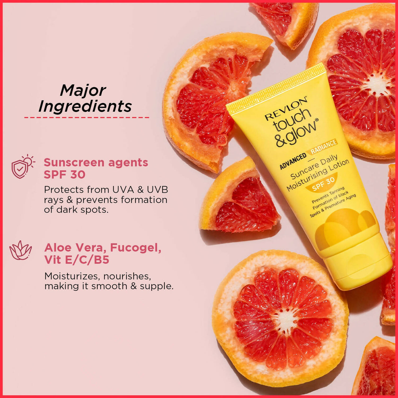 Revlon Touch & Glow Advanced Radiance Sun Care Daily Moisturizing Lotion SPF 30 - Distacart