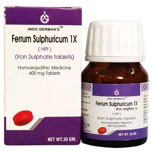 Indo German's Homeopathy Ferrum Sulphuricum Tablets - Distacart