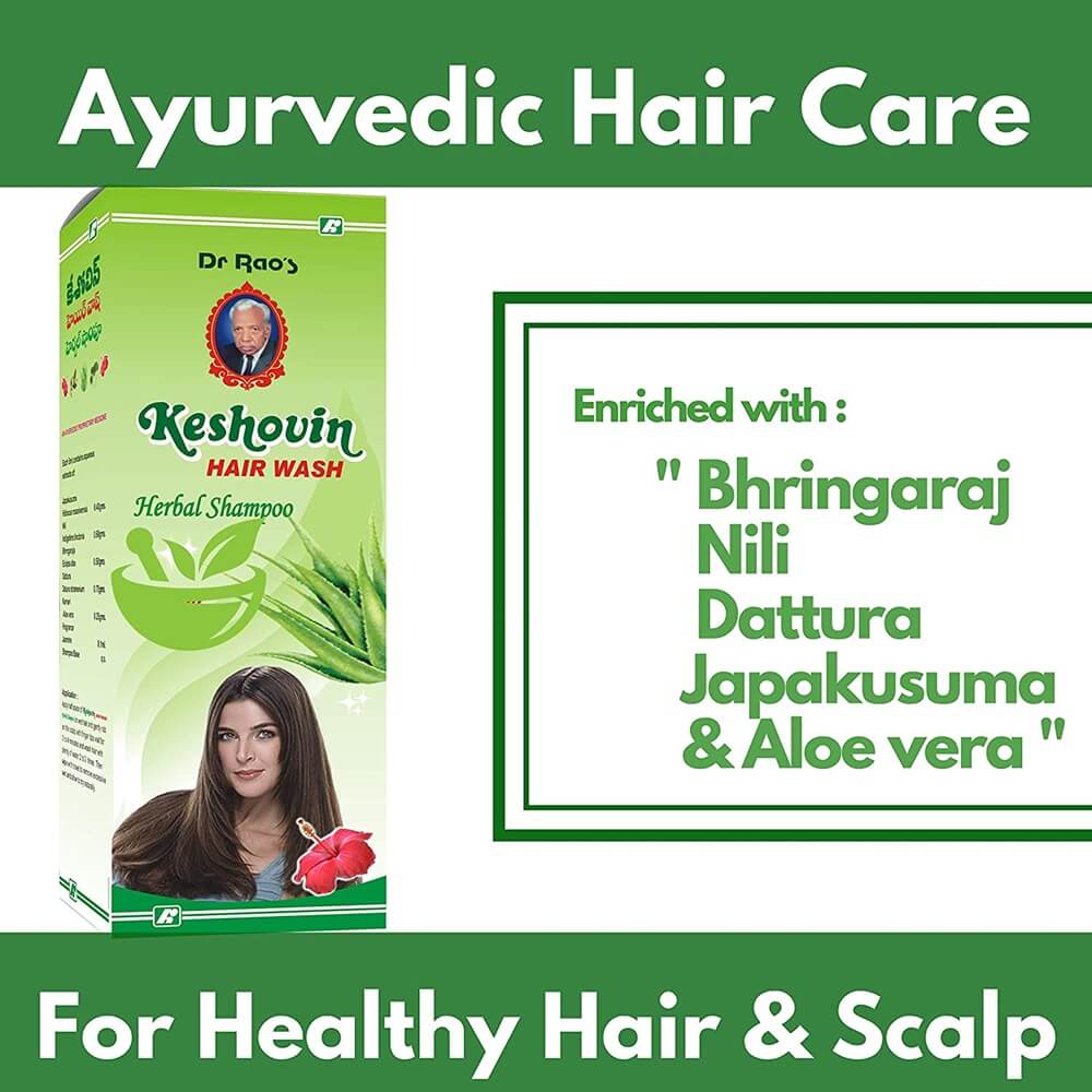 Dr.Rao's Keshovin Hair Wash Herbal Shampoo Ingredients