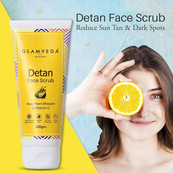 Glamveda Detan Face & Body Scrub - Distacart