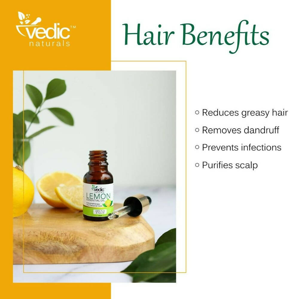 Vedic Naturals Lemon Essential Oil - Distacart