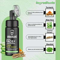 Thumbnail for Urbanguru Men's Face Lightening Haldi Foam Face Wash - Distacart