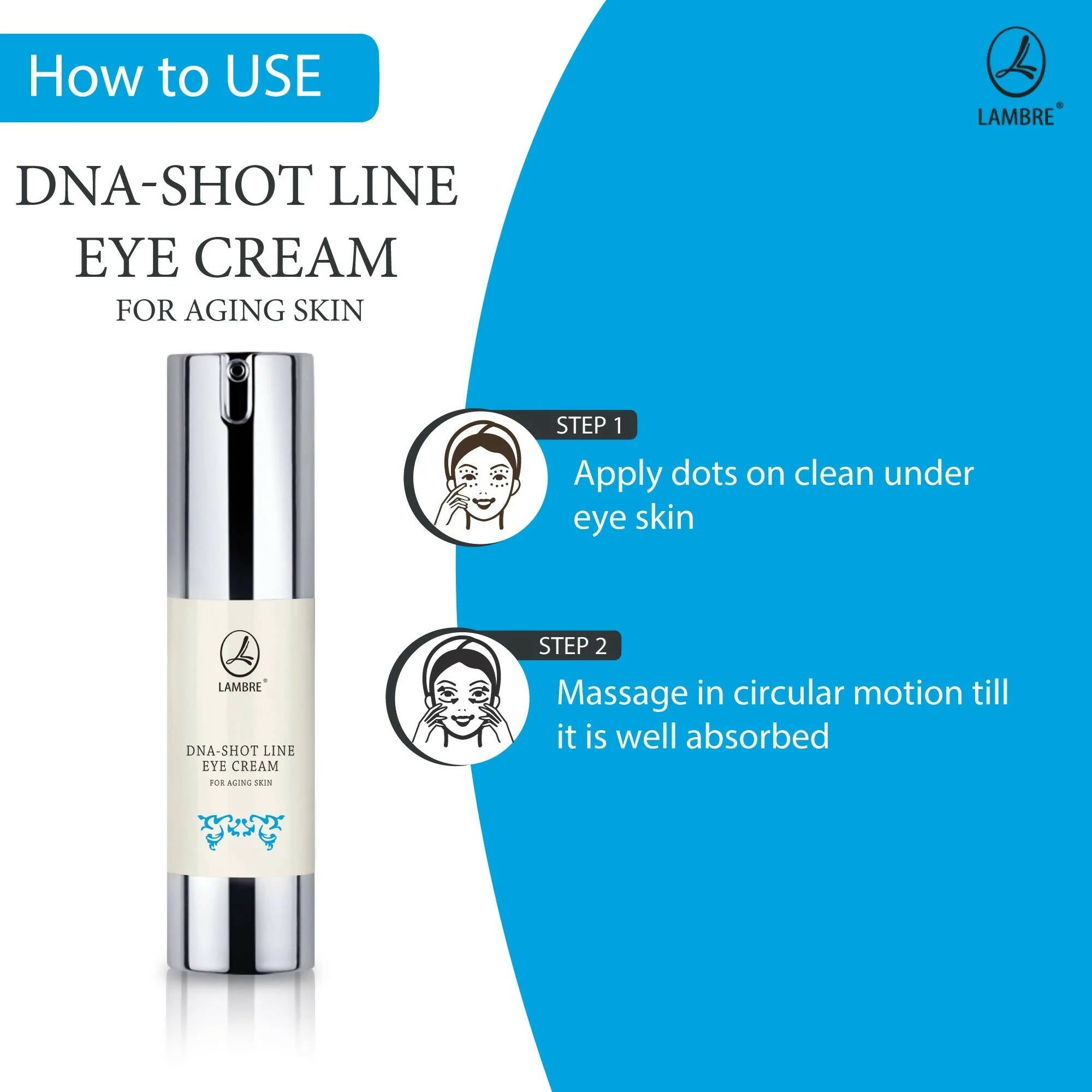 Lambre DNA-Shot Line Eye Lift Cream For Aging Skin - Distacart