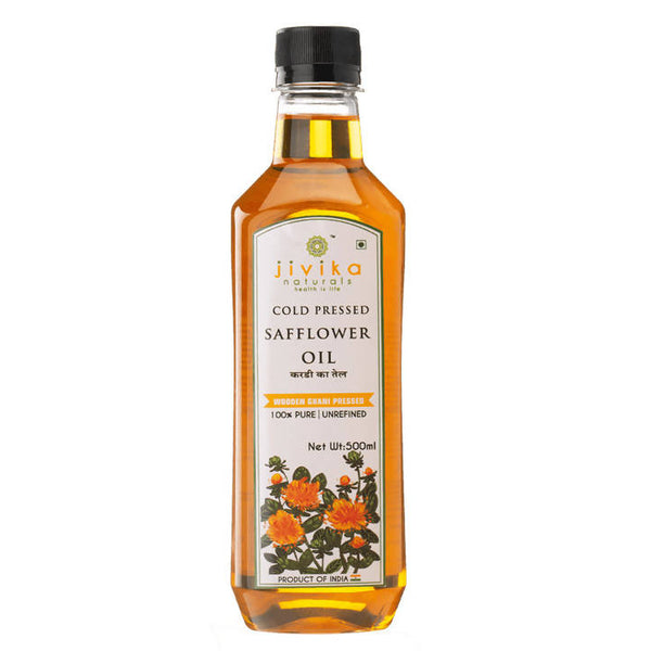 Jivika Naturals Cold Pressed Safflower Oil - Distacart