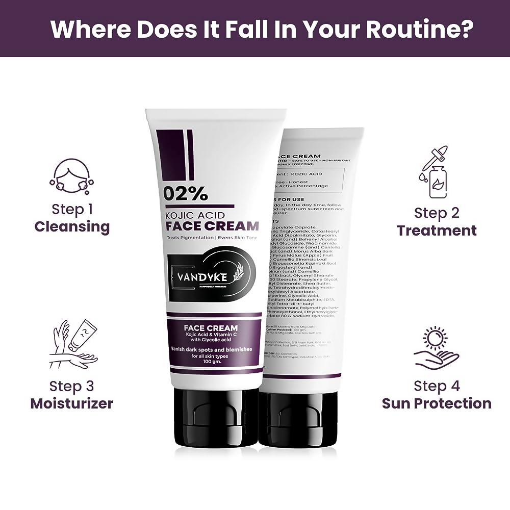 Vandyke 2% Kojic Acid Cream - Distacart