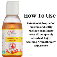 Thumbnail for Vigini Plus Natural Actives Fiery Hot Men's Performance Lubricant Delay Oil - Distacart
