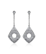 Thumbnail for Silver-Plated Alloy Diva Look Stylish Contemporary Earrings - The Pari - Distacart