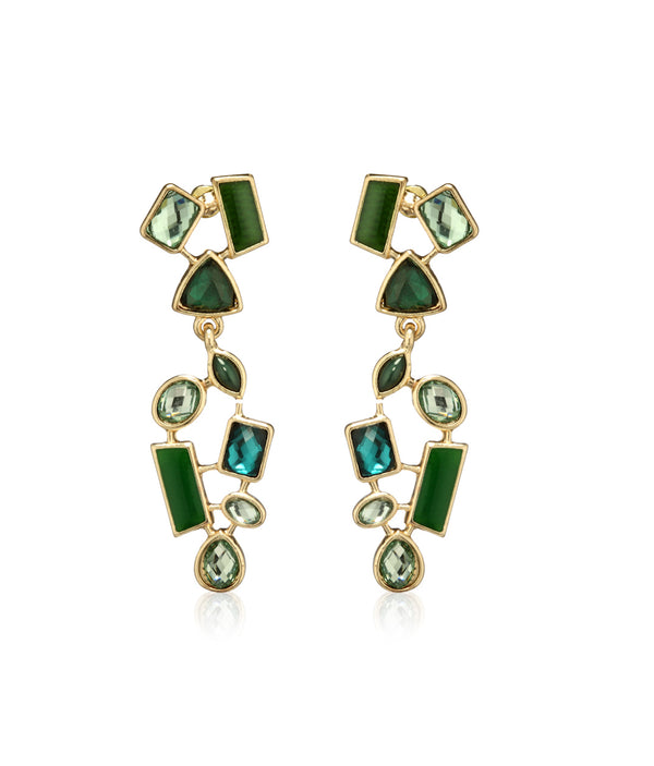 Gold-Plated Alloy Diva Look Stylish Contemporary Earrings - The Pari - Distacart