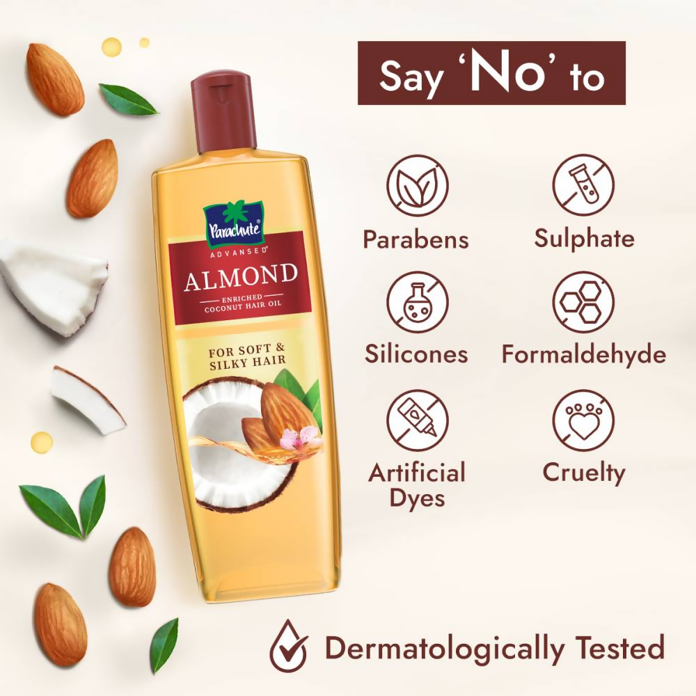 Parachute Advansed Almond enriched Coconut Hair Oil - Distacart
