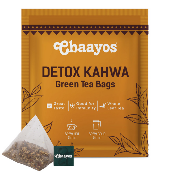 Chaayos Detox Kahwa Green Tea Bags - Distacart