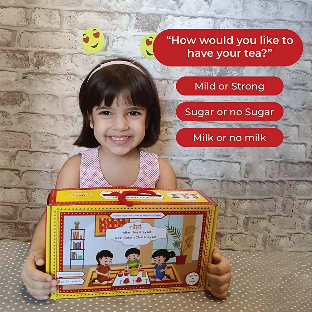 Desi Toys Indian Tea Playset / Desi Garam Chai Playset - Distacart