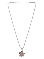 Thumbnail for Women's Silver-Toned Purple Silver-Plated Handcrafted Chain - Ruby Raang - Distacart