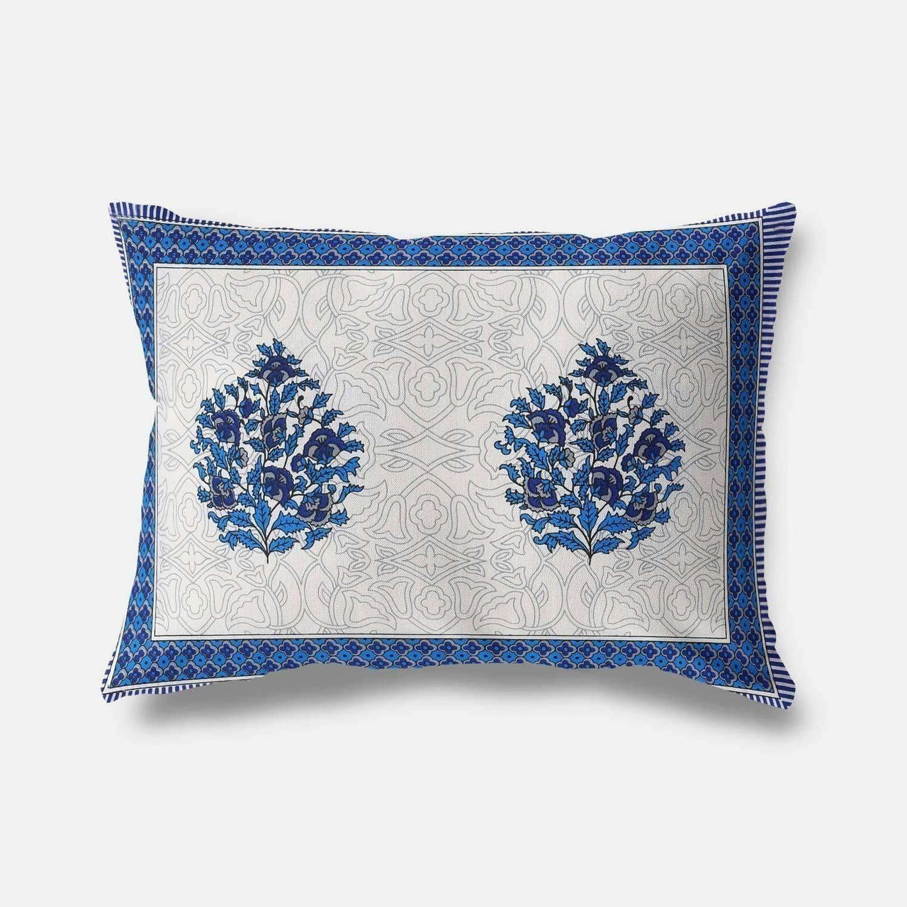 Queen Size 230x270 Cms Jaipuri Hand Block Printed Traditional 144TC Cotton Bedsheet with 2 Pillow Covers - Distacart