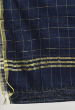 Thumbnail for Mominos Fashion Moeza Women's Cotton Zari Box Navy Blue Dupatta - Distacart