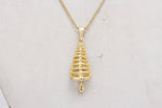 Thumbnail for Gold-Plated Alloy Bell Shaped American Diamond Necklace Set - The Pari - Distacart