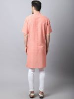Thumbnail for Even Apparels Beige Pure Cotton Kurta With Band Collar - Distacart
