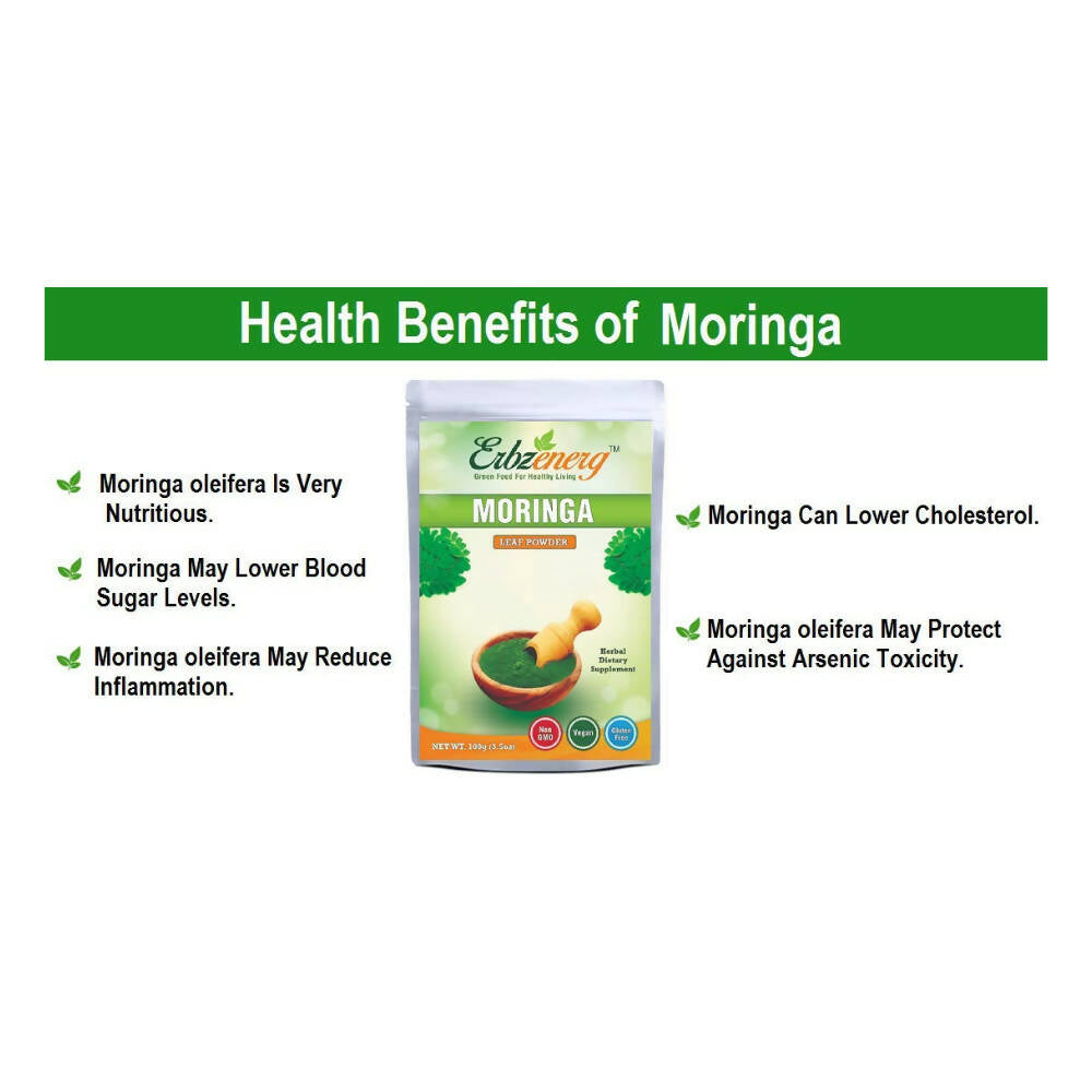 Erbzenerg Organic Moringa Leaf Powder - Distacart