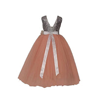 Thumbnail for Asmaani Baby Girl Satin A-Line Maxi Full Length Dress (AS-DRESS_22035) - Distacart
