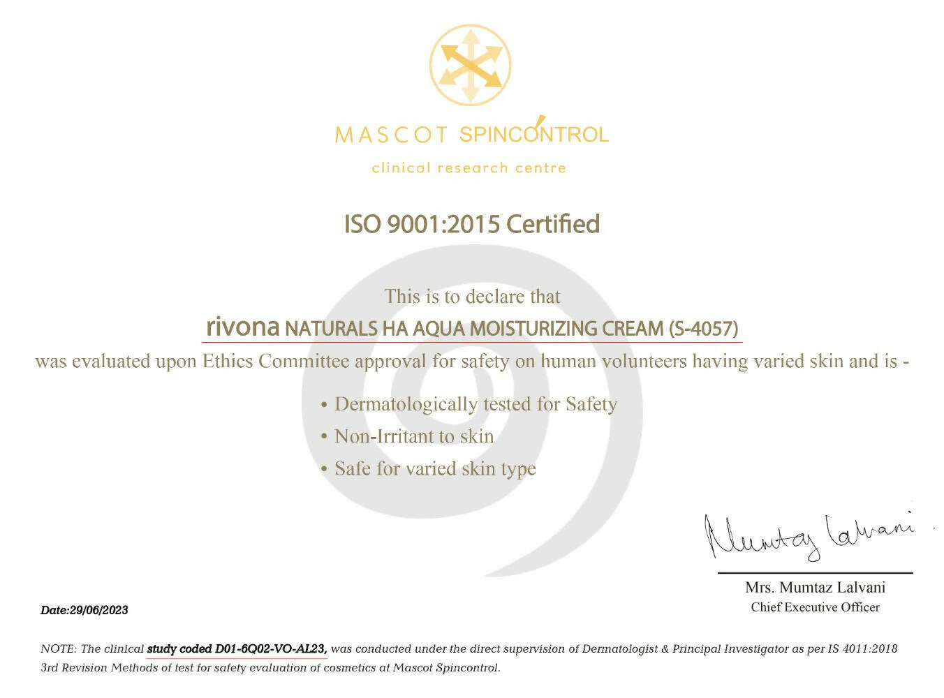 Rivona Naturals HA Aqua Moisturizing Cream - Distacart