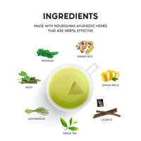 Thumbnail for Care Moringa & Giloy Green Tea Bags with Lemongrass - Distacart