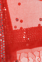 Thumbnail for Mominos Fashion Moeza 6 Line Mirror Border Red Dupatta - Distacart