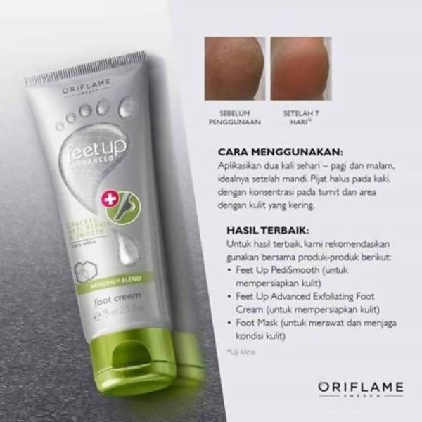 Oriflame Feet Up Advanced Cracked Heel Repair & Smooth Foot Cream benefits