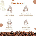 Thumbnail for NutriGlow NATURAL'S Coffee Face Cleanser with Yogurt & Honey for Blackhead Removal Face Wash - Distacart