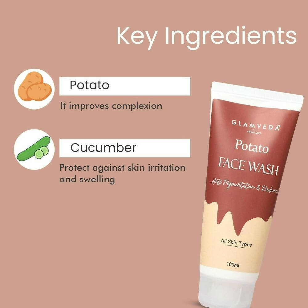 Glamveda Potato Anti Pigmentation Face wash - Distacart