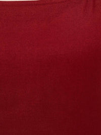 Thumbnail for Indya Women Maroon Solid Straight Kurta - Distacart