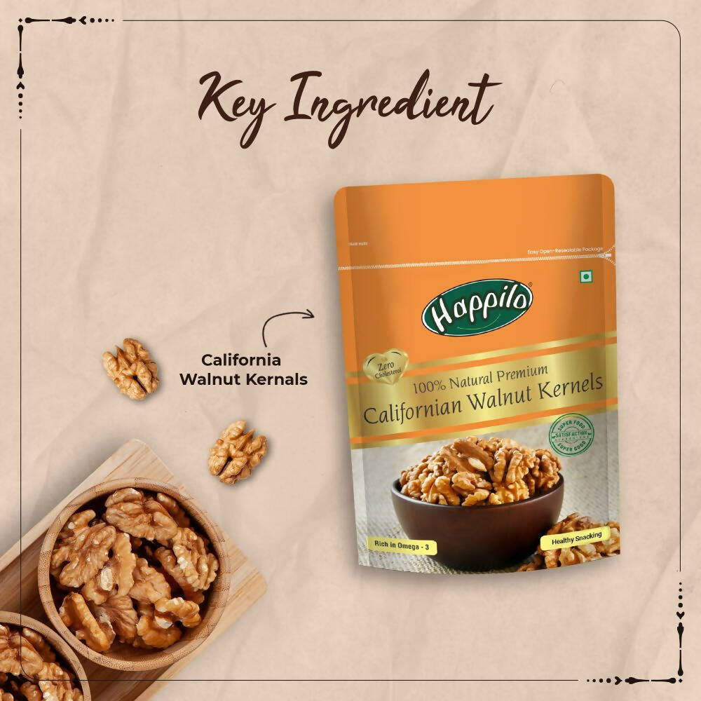 Happilo 100% Natural Californian Walnut Kernels - Distacart