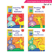Thumbnail for Excel English Early Skills Ages 5 - 6 Year Senior kg Books For Kids| Set of 4| Learn English Alphabet | Reading Sounds - Distacart