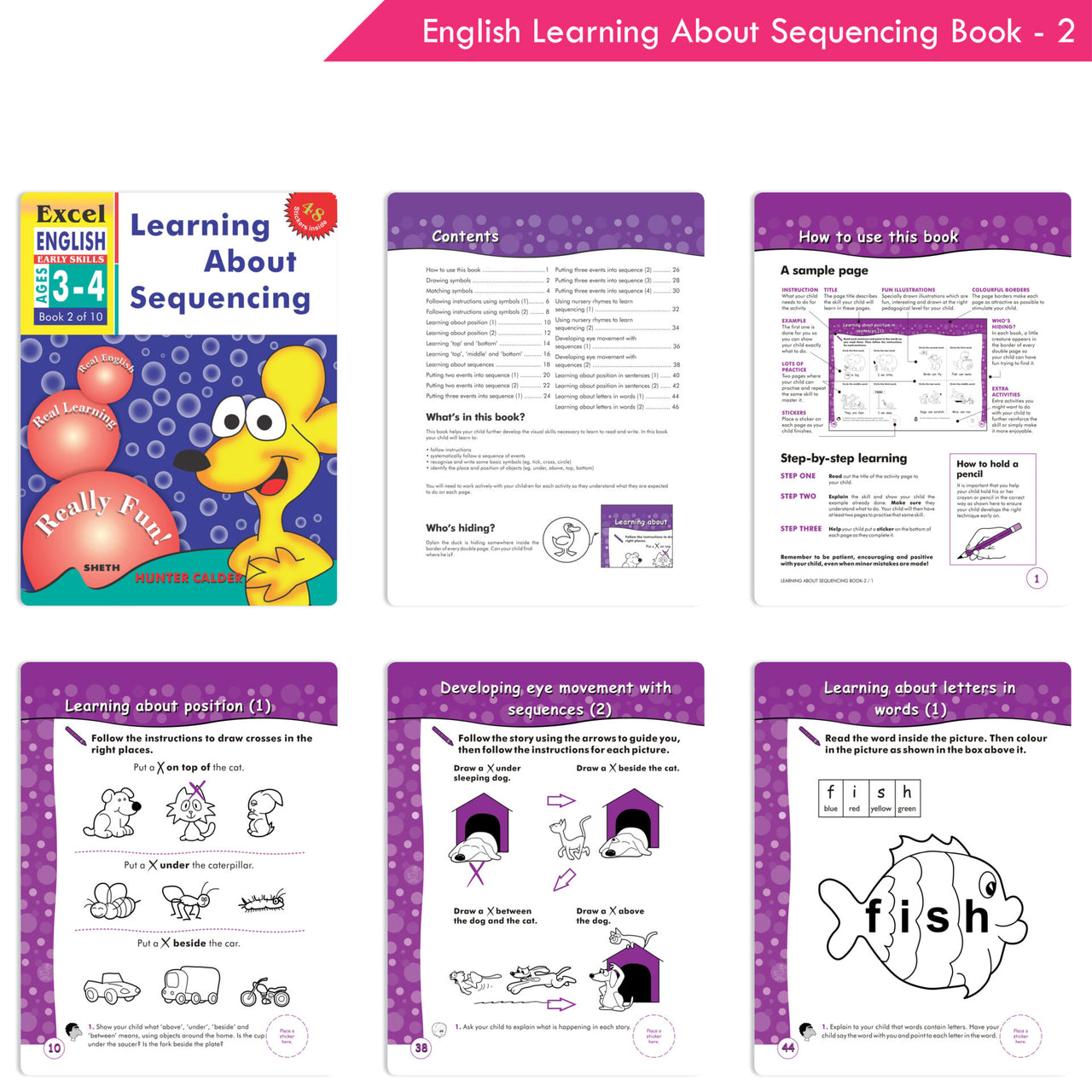 Excel Early Skills English & Maths Books Set of 19| Ages 3-6 Years| Learning Alphabet, Numbers, Patterns etc. - Distacart