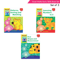 Thumbnail for Excel Maths Early Skills Ages 3 - 4 Years (Set of 3) | Mathematics Book for Kids Nursery | Maths Combo Book Set - Distacart