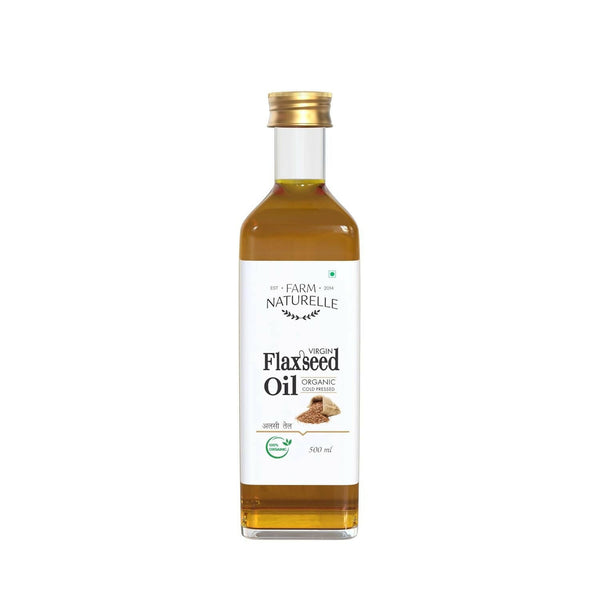 Farm Naturelle 100% Pure Cold Pressed Flax Seed Oil - Distacart