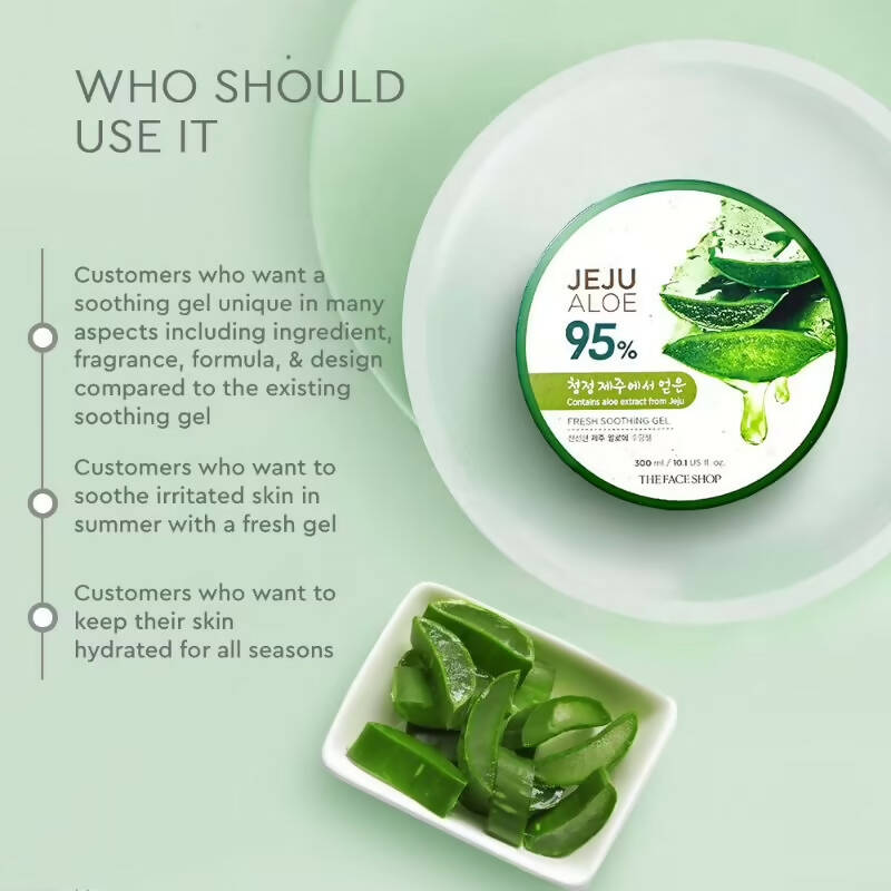 The Face Shop Jeju Aloe Fresh Soothing Gel - Distacart