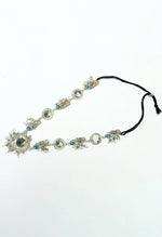 Thumbnail for Mominos Fashion Johar Kamal Oxidised Silver-Plated Brass Finish Long Necklace For Women (Silver) - Distacart