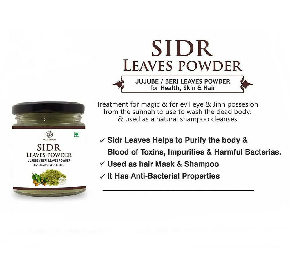 Al Masnoon Sidr Leaves Powder - Distacart