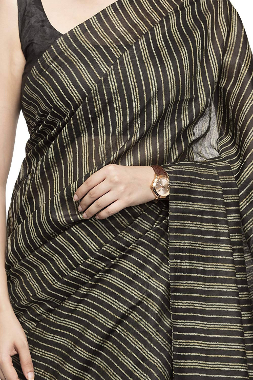 Mominos Fashion Black Color Bhagalpuri Saree