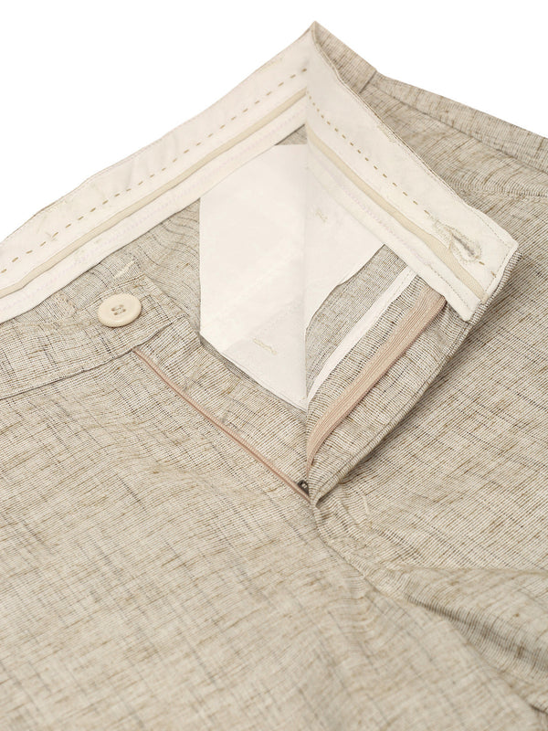 Jainish Men's Beige Linan Cotton Formal Trousers ( FGP 273 Beige ) - Distacart