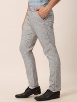 Thumbnail for Jainish Men's Grey Linan Cotton Formal Trousers ( FGP 273 Grey ) - Distacart