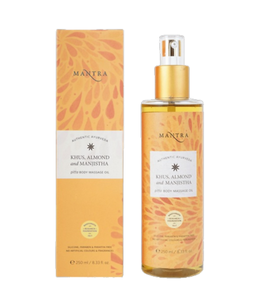 Mantra Herbal Khus, Almond and Manjistha Pitta Body Massage Oil - Distacart