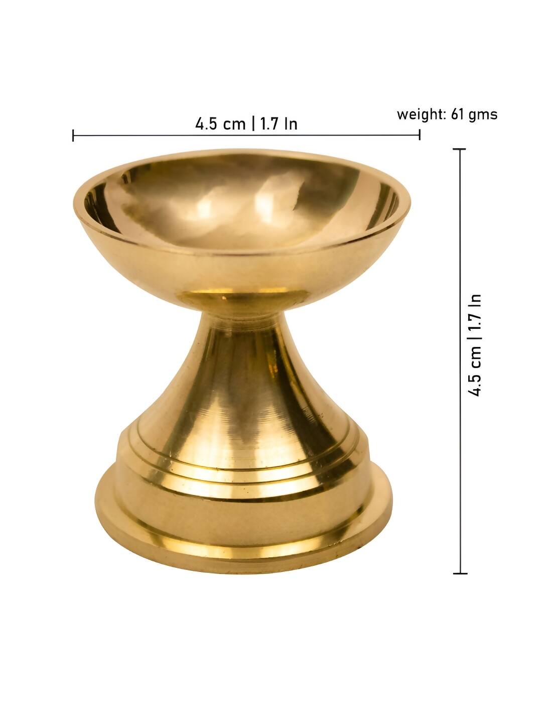 Spillbox Gold-Toned Brass Niranjan Deep Pooja Essential - Distacart